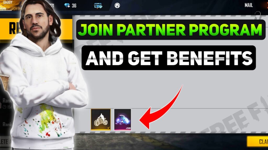 how to join free fire partner program