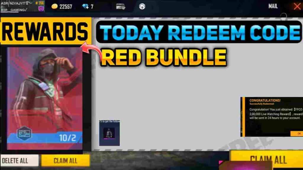 ALL NEW FREE FIRE REDEEM CODES 2023